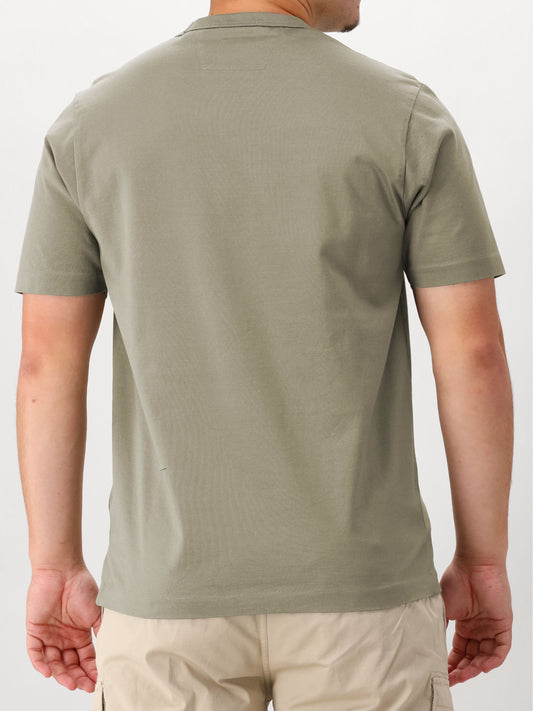 C.P. Company T-shirt Groen Mercerized Jersey 30/2 Twisted