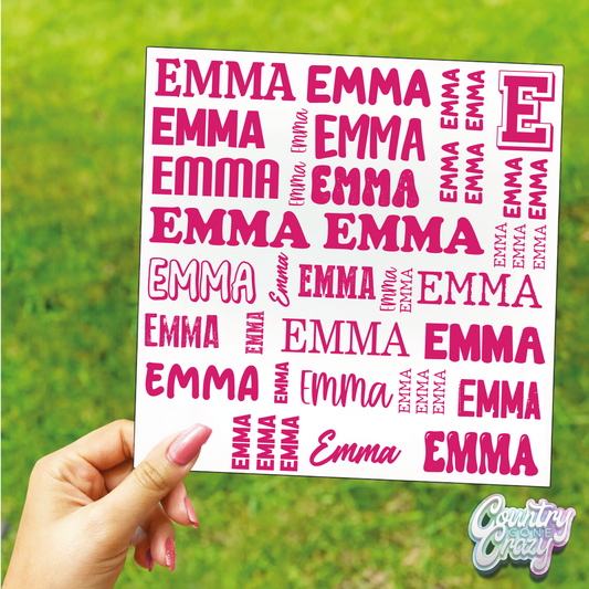 School Supply Labels // MULTI Font / Same Color