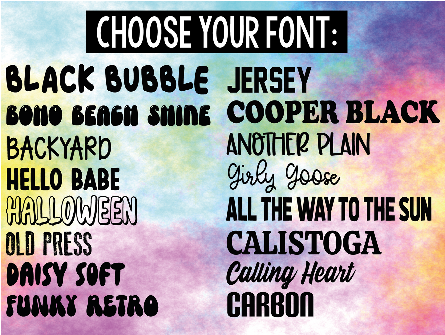 School Supply Labels // Same Font / Same Color