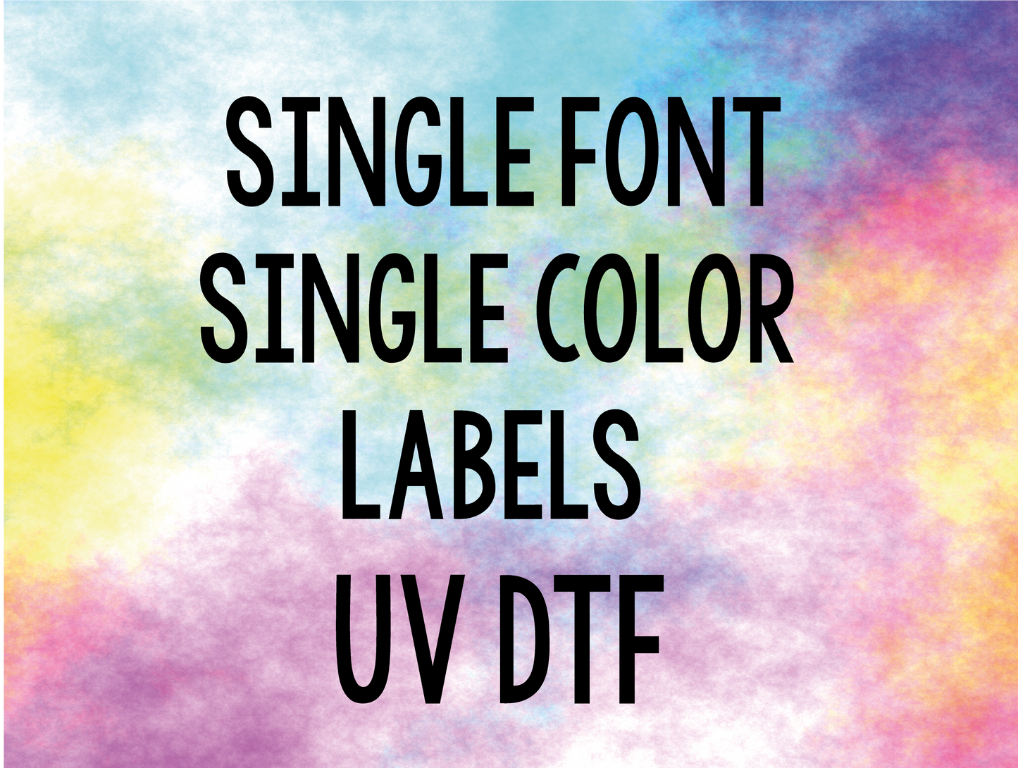 School Supply Labels // Same Font / Same Color