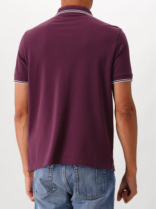 Stone Island Polo Contrast Paars
