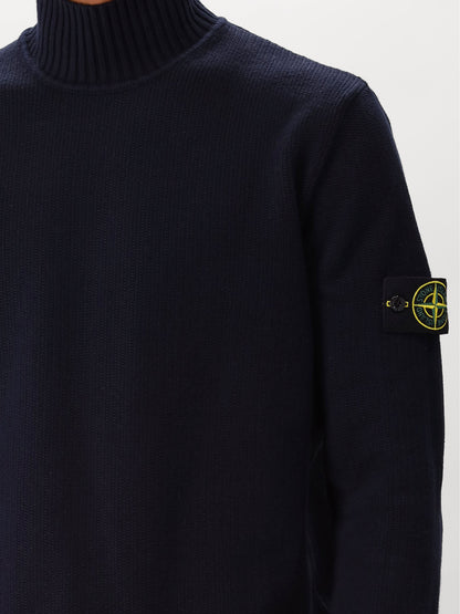 Stone Island Gebreide Trui Blauw